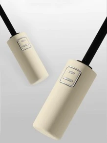 原始便攜式旅行傘，防雨傘、防風雨傘、強力緊湊型防風雨傘、完美的汽車傘、背包傘和旅行傘 - 杏色 - 查看 5