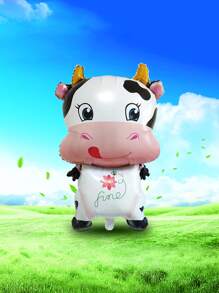 1入組奶牛形狀小氣球