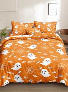 Set colcha sin relleno con patrón de Halloween - Multicolor - Ver 1