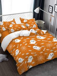 Set colcha sin relleno con patrón de Halloween - Multicolor - Ver 2