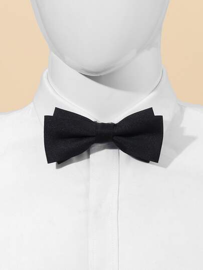 1 قطعة ربطة عنق فراشة رجالية لون أحادي للعريس وصبية العريس وحفل الزفاف والأعمال الرسمية، ربطة عنق للزينة والمناسبات الكاجوال مثل عيد الحب