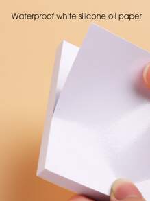 FULL BEAUTY 50张指甲油调色纸，美甲用品，美甲工具，美甲艺术工具，返校季，美甲，美甲贴片工具 - 白色 - 查看 7