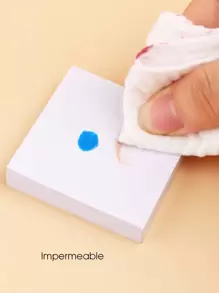 FULL BEAUTY 50张指甲油调色纸，美甲用品，美甲工具，美甲艺术工具，返校季，美甲，美甲贴片工具 - 白色 - 查看 4