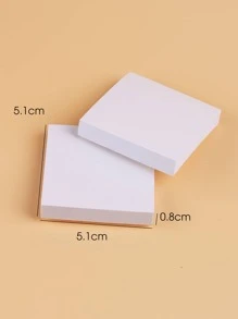 FULL BEAUTY 50张指甲油调色纸，美甲用品，美甲工具，美甲艺术工具，返校季，美甲，美甲贴片工具 - 白色 - 查看 5