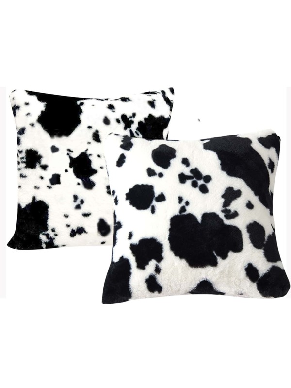 1pc Cow Print Cushion Cover Without Filler