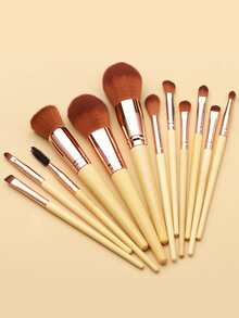 12pcs Makeup Brush Set,Brush Set,Makeup Brush Kit,Make Up Brush Set,Make Up Set Complete,Makeup Brush Set,Complete Makeup Kit,Brush Kit,Brushes Makeup Set,Makeup Gift Set,Set - Ginger - View 2