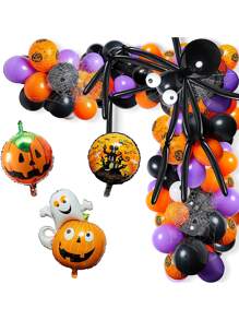 115pcs Halloween Design Decorative Balloon Arch Kit - Multicolor - View 4