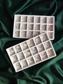 1入組多格首飾託盤 - 灰色 - 查看 2