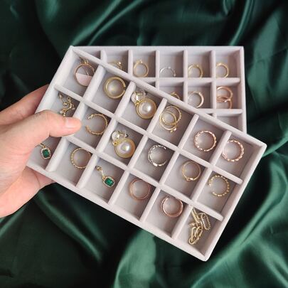 1pc Multi-grid Jewelry Tray
