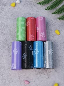 1roll Random Pattern Pet Poopbag - Multicolor - View 1