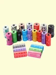 1roll Random Pattern Pet Poopbag - Multicolor - View 2