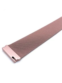 1入組女士男士玫瑰金鋼帶運動錶帶18/20毫米，兼容18毫米20毫米普通手錶智能手錶