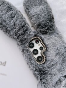 Funda de teléfono con diseño de conejo, versión internacional, no la versión nacional - Gris - Ver 6