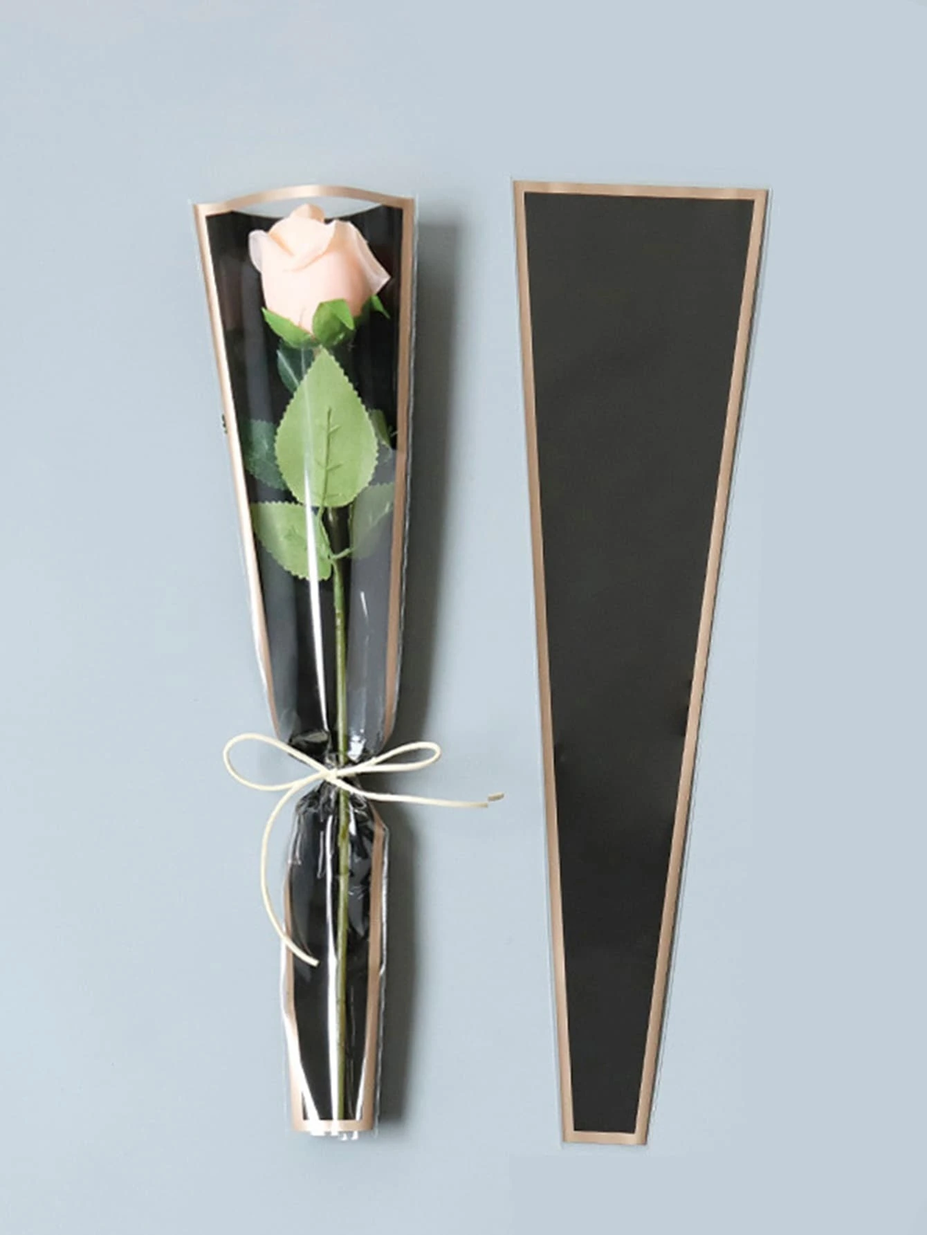 50 túi hoa, túi quà, túi gói quà cho nhiều lễ hội khác nhau, tiệc tốt nghiệp, trở lại trường, ngày lễ tình nhân - màu đen - Xem 1