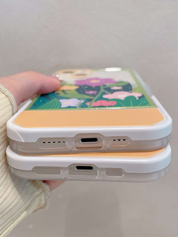 con estampado de flor Funda para móvil con invisible Soporte - Multicolor - Ver 5