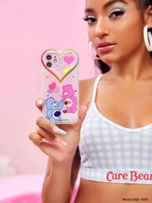 SHEIN X Care Bears Ốp lưng điện thoại hình trái tim dễ thương, tương thích với iPhone - Nhiều màu - Xem 1