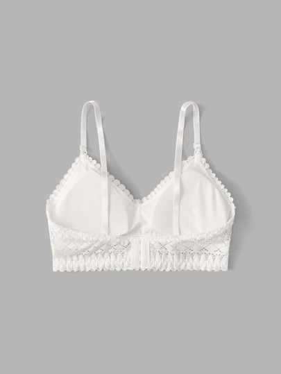Lingerie Bralette À Triangle En Dentelle
