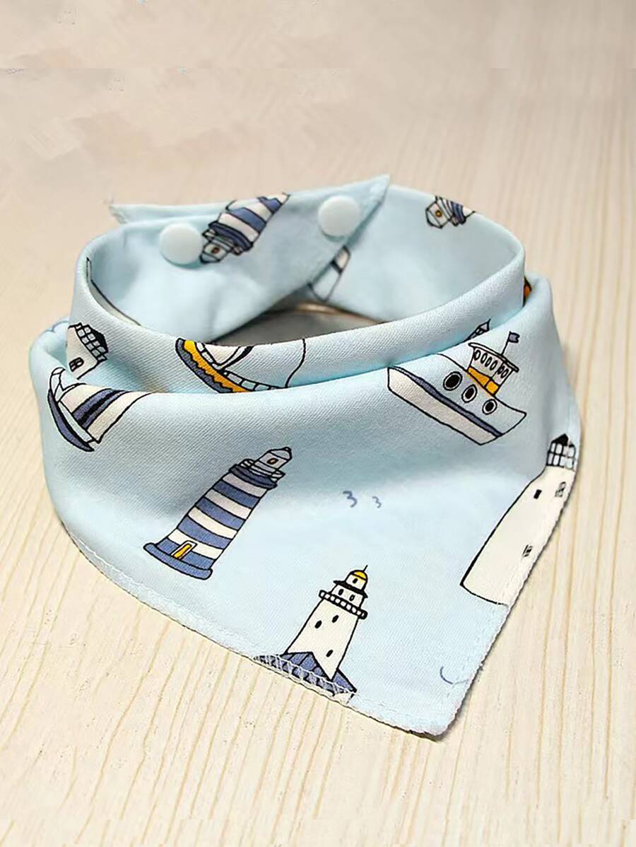 Pañuelo para mascotas con estampado de dibujos animados - Multicolor - Ver 1