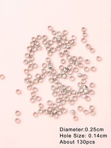 1 paquete accesorio de joya DIY de cuenta de engarce - Plateado - Ver 4