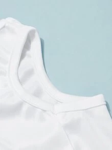 PETSIN Letter Graphic Pet Tank - White - View 5