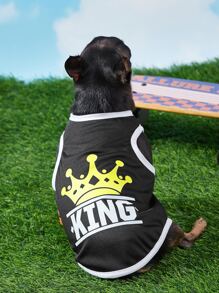 PETSIN Đồ họa chữ Vest thú cưng - Nhiều màu - Xem 1