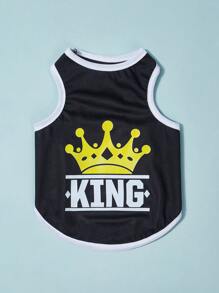 PETSIN Đồ họa chữ Vest thú cưng - Nhiều màu - Xem 2