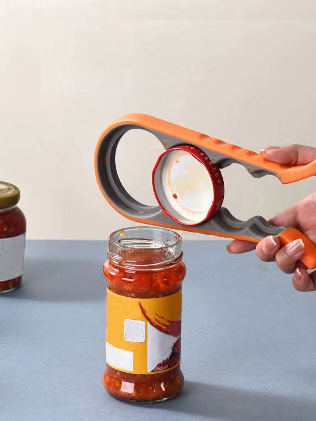 1pc Multifunctional 4in1 Jar Opener,Jar Gripper,Lid Opener,Can Opener