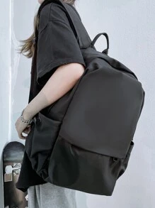 Nhẹ, dành cho doanh nhân, thiết kế dây rút công suất lớn, ba lô chức năng đơn giản không thấm nước dành cho các cô gái tuổi teen, phụ nữ, sinh viên đại học, hoàn hảo cho trường trung học, đại học, công việc, kinh doanh, ngoài trời, du lịch, đi học lại cho các cô gái tuổi teen, nữ sinh viên đại học, tân binh & da trắng- Công nhân cổ áo Hoàn hảo cho Văn phòng, Đại học, Công việc, Kinh doanh, Đi làm, Ngoài trời, Du lịch, Đi chơi - màu đen - Xem 1