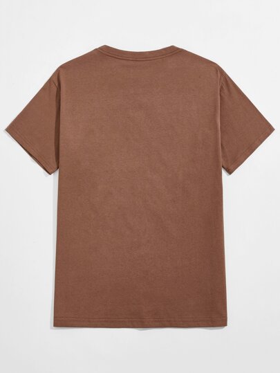 Ilustrata Men Monster & Letter Graphic Tee, School