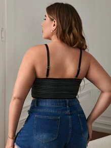 Plus Striped Bralet - Multicolor - View 2