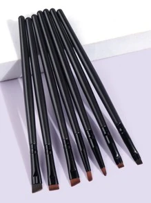 Bộ 7 cọ trang điểm mắt, bao gồm cọ lông mày, cọ môi, cọ chi tiết, dụng cụ trang điểm chuyên nghiệp mềm mại, bộ cọ, bộ cọ trang điểm, bộ cọ trang điểm, bộ trang điểm hoàn chỉnh, bộ cọ trang điểm, bộ trang điểm hoàn chỉnh, bộ cọ, bộ cọ trang điểm, bộ quà tặng trang điểm - màu đen - Xem 1