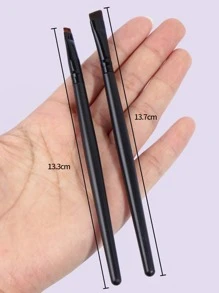 Bộ 7 cọ trang điểm mắt, bao gồm cọ lông mày, cọ môi, cọ chi tiết, dụng cụ trang điểm chuyên nghiệp mềm mại, bộ cọ, bộ cọ trang điểm, bộ cọ trang điểm, bộ trang điểm hoàn chỉnh, bộ cọ trang điểm, bộ trang điểm hoàn chỉnh, bộ cọ, bộ cọ trang điểm, bộ quà tặng trang điểm - màu đen - Xem 4