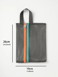 4 piezas Bolsa de almacenamiento de viaje portátil - Multicolor - Ver 4