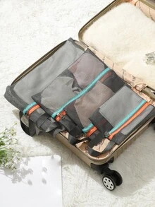 4 piezas Bolsa de almacenamiento de viaje portátil - Multicolor - Ver 8