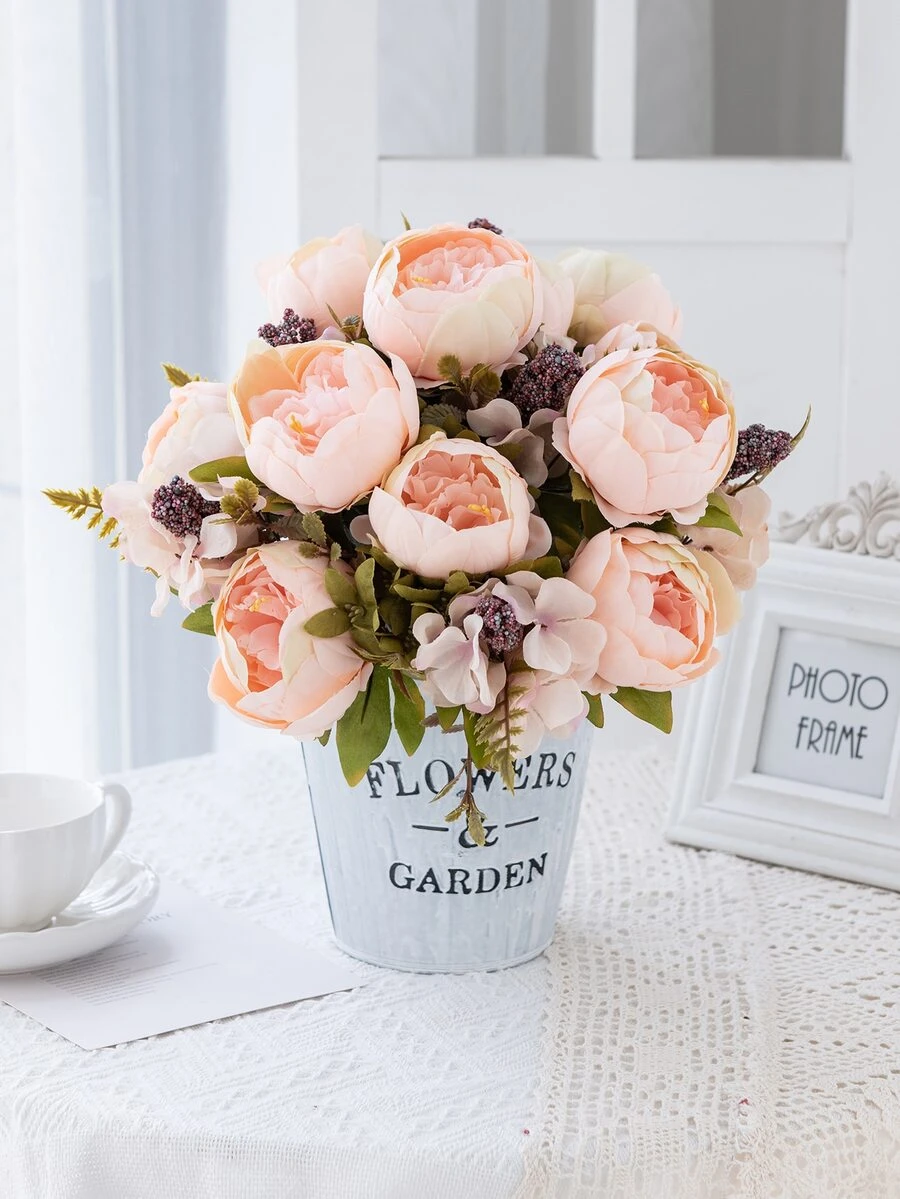 1branch Artificial Peony - Multicolor - View 1