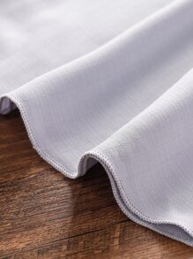 Niñas Vestido de manga con volante ribete con fruncido - Neblina azul - Ver 8