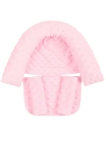 素色折疊式嬰兒車頸枕 - 粉色 - 查看 2