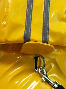 1pc Minimalist Pet Raincoat - Yellow - View 5