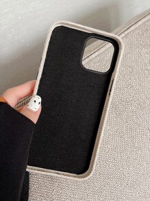 Canvas Phone Case - Beige - View 3