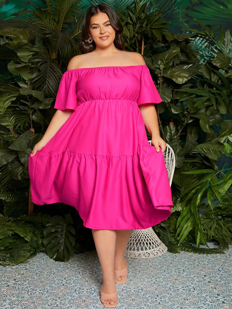 Vestido Corto De Manga Larga Con Volantes De COLLUSION