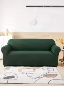 1入組素色沙發套 - 綠色 - 查看 2