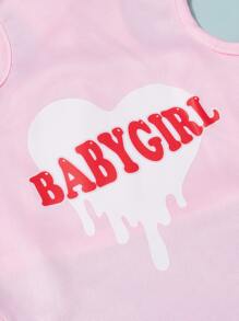 PETSIN Letter Graphic Pet Tank - Baby Pink - View 6