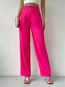 SHEIN Privé 高腰拼接細節定制西褲