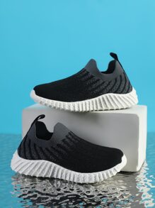 Boys Two Tone Slip On Running Shoes - Multicolor - View 1