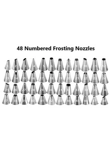 24 & 48pcs Cream Piping Nozzles/tips