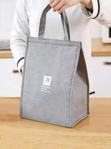 Túi đựng thức ăn trưa cách nhiệt hình chữ cái 1pc - Xám - Xem 1