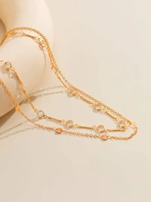 2 cái Tròn Trang Trí Dây Chuyền Eo - Vàng - Xem 2