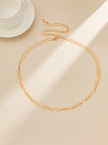 2 cái Tròn Trang Trí Dây Chuyền Eo - Vàng - Xem 3