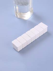 1pc Letter Graphic Portable Medicine Storage Box - White - View 4