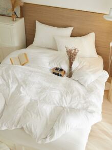 Tufted Star Duvet Cover Set Without Filler - White - View 3